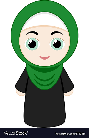 Hijab Avatar Ramadan Vector Images (36)