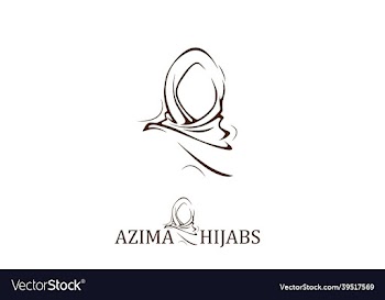 hijab logo and icon design with a minimalist cloth