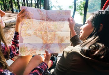 Hiking map activity | Free stock photo - 69480