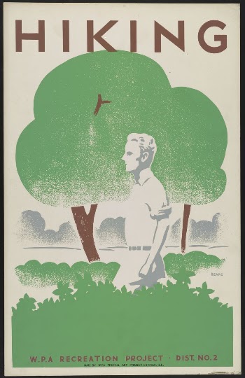 Hiking--WPA recreation project, Dist. No. | Free Photo Illustration - rawpixel