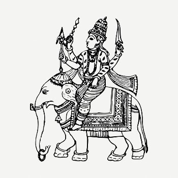 Hindu god clipart illustration psd. | Free PSD - rawpixel