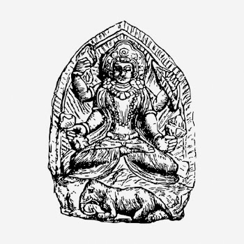Hindu god drawing, vintage religious | Free Photo - rawpixel