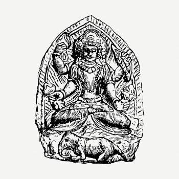 Hindu god drawing, vintage religious | Free PSD - rawpixel