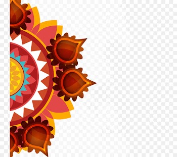 Hindu Society of Central Florida Diwali Dhanteras Happiness Wish - Lotus Lantern Festival vector pattern 