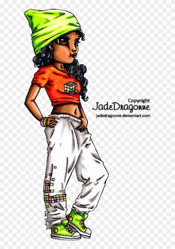 Hip Hop Dancer - Hip Hop Girl Clipart