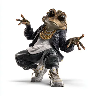 Hip-Hop Frog Street Dancer in Style Hip-Hop Frog Street Dancer in Style