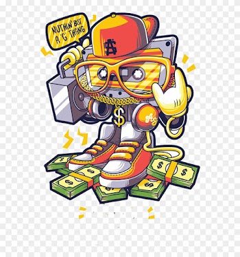 Hip Hop Music Drawing Graffiti Illustration - Hiphop Cartoon Png