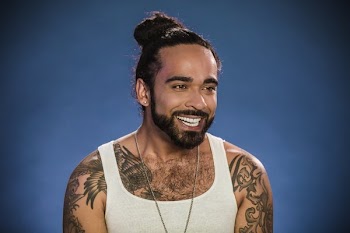 Hip Young Man Smiling