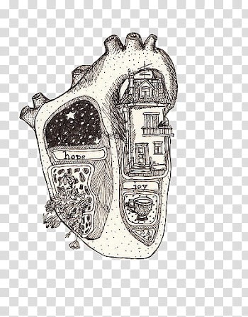 Hipge , heart sketch transparent background PNG clipart
