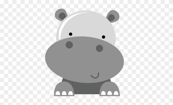 Hippo Svg - Cute Zoo Animal Clipart