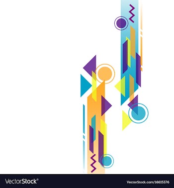 Hipster geometric background vector image
