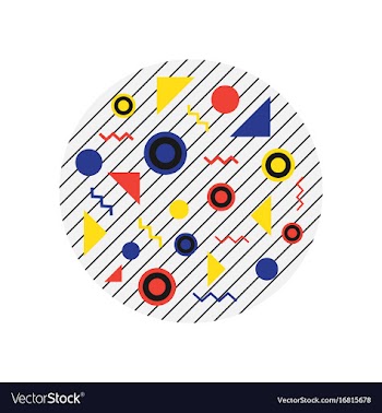 Hipster geometric background vector image