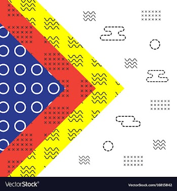 Hipster geometric background vector image