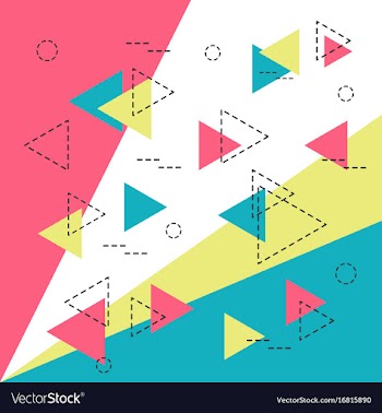 Hipster geometric background vector image
