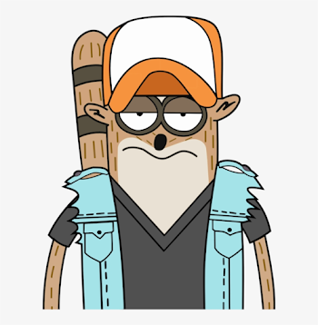 Hipster Rigby - Rigby Png - Free Transparent PNG Download - PNGkey
