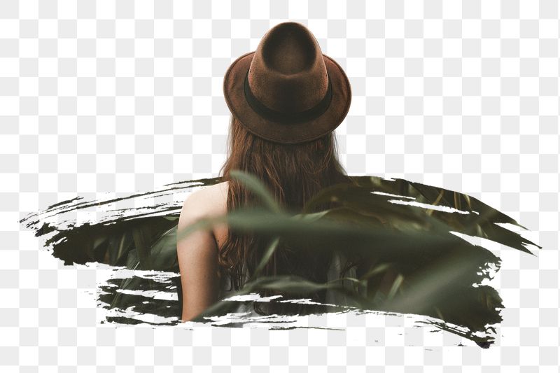 Hipster woman png rearview sticker, | Free PNG - rawpixel