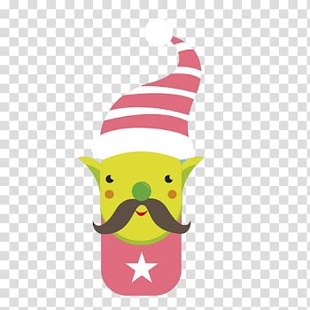 Hipster Xmas, Christmas character transparent background PNG clipart