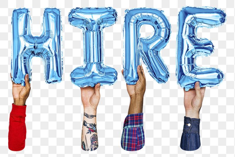 Hire balloon png word sticker, | Free PNG - rawpixel