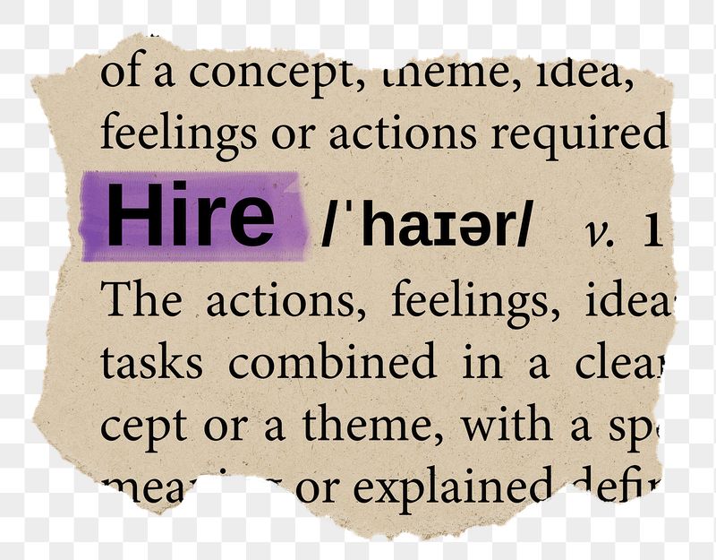 Hire png word sticker, torn | Free PNG - rawpixel