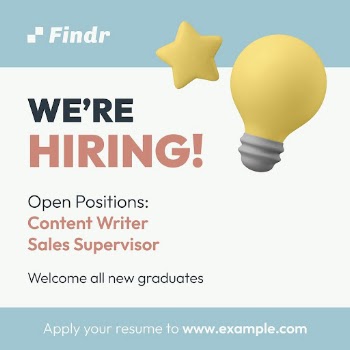 Hiring Instagram post template, editable | Free Vector Template - rawpixel
