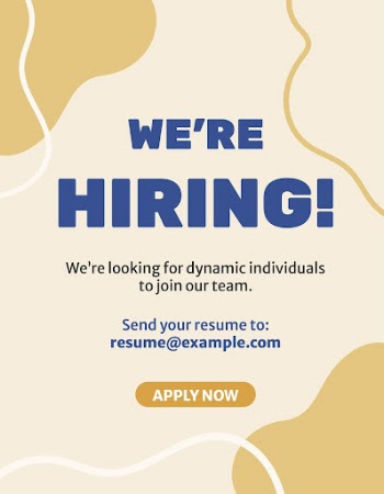 Hiring job poster template, editable | Free Vector Template - rawpixel
