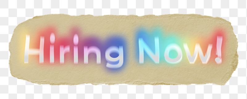 Hiring now! png ripped paper | Free PNG - rawpixel