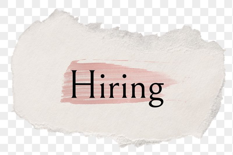 Hiring png word sticker typography, | Free PNG - rawpixel