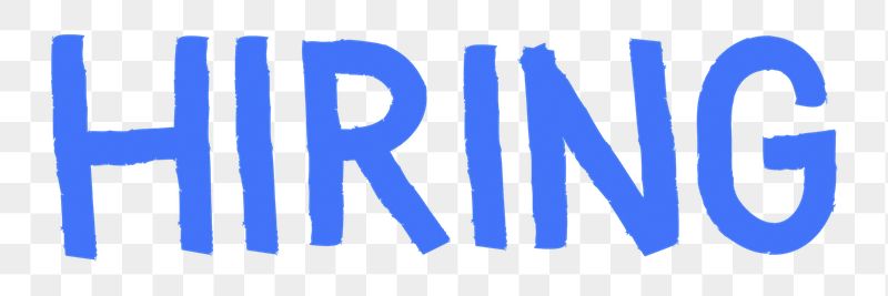 Hiring png word sticker typography, | Free PNG - rawpixel