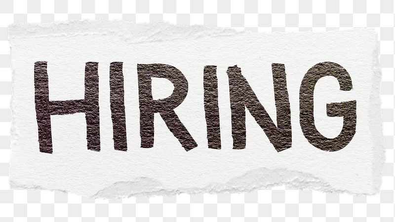 Hiring png word sticker typography, | Free PNG - rawpixel