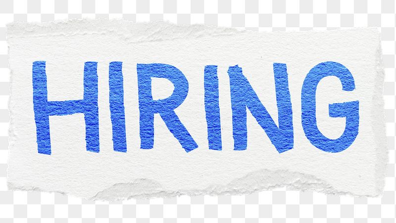 Hiring png word sticker typography, | Free PNG - rawpixel