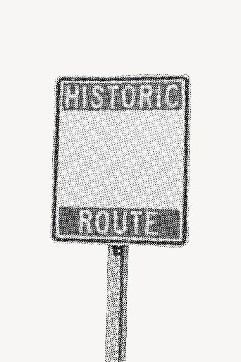 Historic route traffic sign | Free Photo - rawpixel