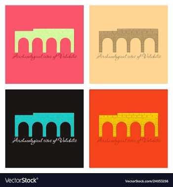 Historical landmark of volubilis city in morocco vector image