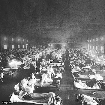 Historical photograph from the Spanish flu pandemic in Europe faded ba.. | Free  illustration - 2300551