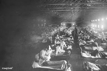 Historical photograph from the Spanish flu pandemic in Europe faded ba.. | Free  photo - 2300544