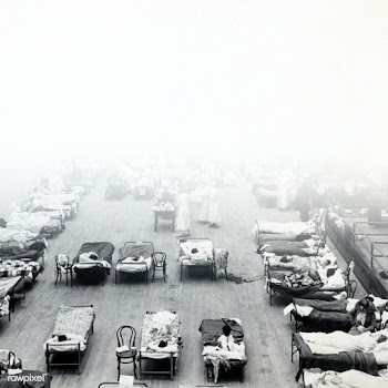 Historical photograph from the Spanish flu pandemic in Europe faded ba.. | Free  photo - 2301949