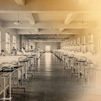 Historical photograph of a field hospital during the Spanish Flu Pande.. | Free  photo - 2301999