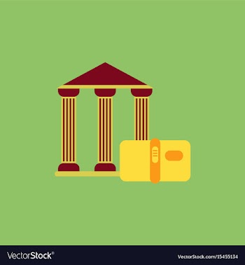 History book and architecture of ancient building vector image