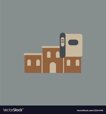 History book and building vector image