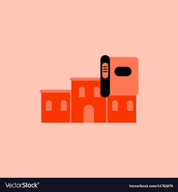 History book and building vector image