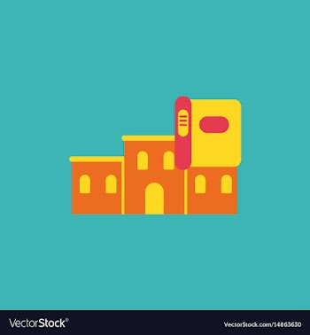History book and building vector image