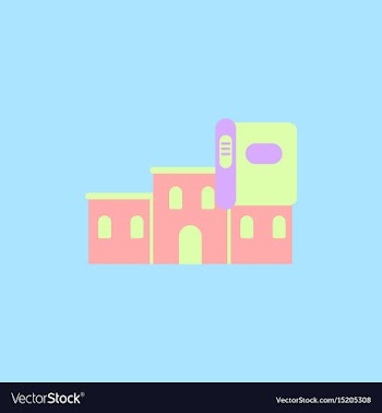 History book and building vector image