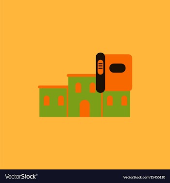 History book and building vector image