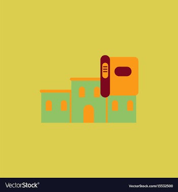 History book and building vector image