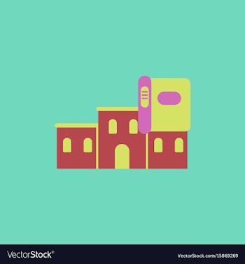 History book and building vector image