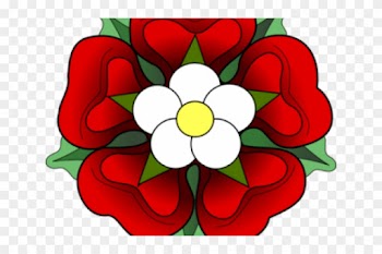 History Clipart Tudor - Red And White Tudor Rose