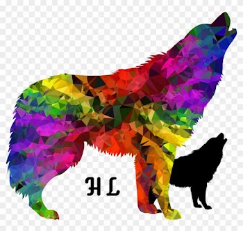 Hit Leader - Gradient Rainbow Howling Wolf Throw Blanket