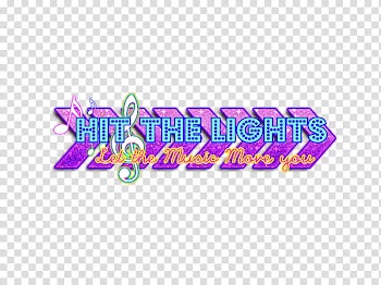 Hit the Lights Text transparent background PNG clipart