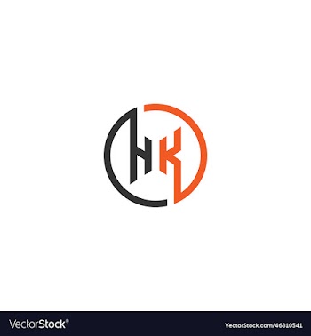 hk company name initial letters icon hk monogram