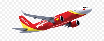 Ho Chi Minh City Hanoi Airplane VietJet Low-cost carrier - Red flying aircraft 