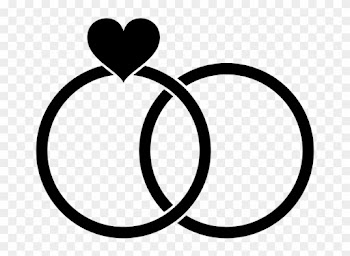 Hochzeit Clipart Schwarz Weiß Kostenlos - Wedding Rings Clip Art